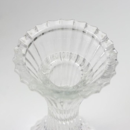 Glass of glass per 1 candle "Vitk" transparent 13.5x7x7 cm-3