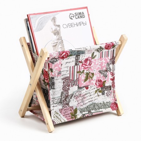 Newspaper, stand for books and magazines "Rose", 26 × 16 × 23 cm