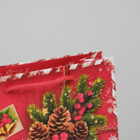 Package Laminated Vertical “Gift from Santa Claus”, MS 18 x 23 x 11.5 cm, New Year-1