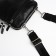 Male bag, textura over the shoulder, genuine leather, black color