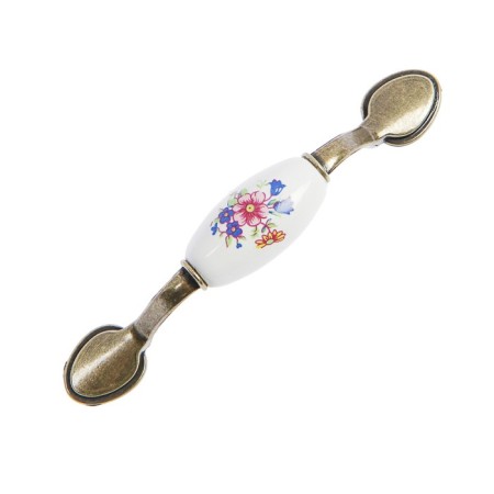 The handle of the tundra bracket Ceramics 013 Light, 76 mm, ceramic, bronze color-1