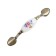 The handle of the tundra bracket Ceramics 013 Light, 76 mm, ceramic, bronze color