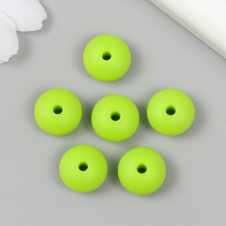 Busina silicone "flattened" fluorescent green d = 1.2 cm-1