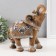 Polystone souvenir "Elephant in Popone Kolchug with mosaics and golden patterns" 21x9x19.5 cm