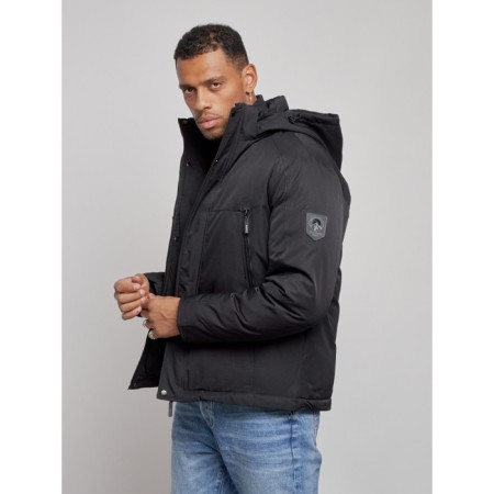 Sports male winter, size 64, black color-8
