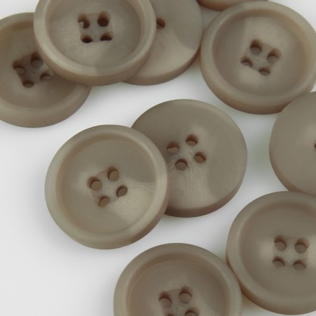 A set of buttons, 4 punctures, d = 22 mm, 10 pcs, the color is gray-brown-1