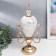 Interior metal souvenir, glass "Elegant Cup" Gold, Krakelyur 49x12.5x24 cm