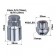 Secretary nuts Skyway, M12x1.50 21mm, Open cone, 5 ray, 1 cl, chromium, 4 pcs