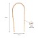 Arc for garter plants, 60 × 10 × 1 cm, bamboo, Greengo