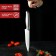 Kitchen knife "metallic", blade 15 cm, silver color
