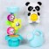 A set of bath toys "Panda and Flower", 3 objects, on suction cup