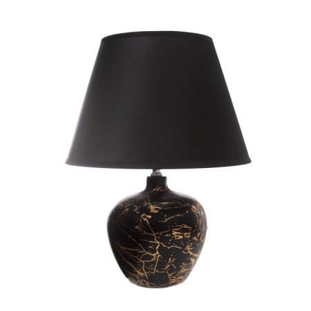 Traffic lamp with lampshade Risalux "Sarin", E27, 40 W, black-gold, 30 × 30 × 39.5 cm-5