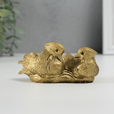 NECKE bronze "Ducks Mandarinka Together" 11 x 6 x 4.8 cm