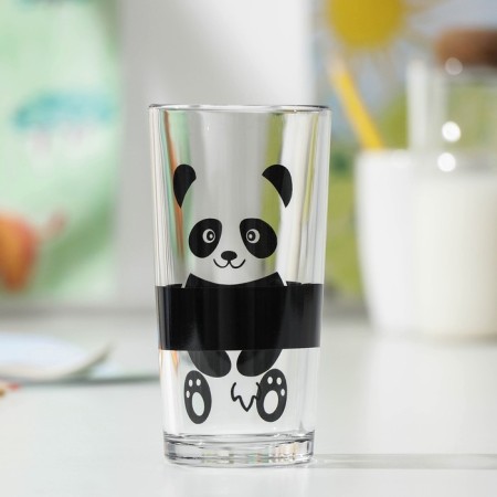 A high glass for milk "Panda", 230 ml-1