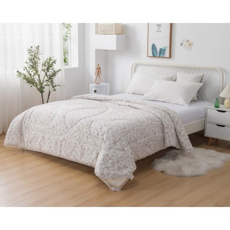 Valentine's blanket, size 160x220 cm, cream color-1