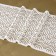 Lace elastic fabric, 185 mm × 2.7 ± 0.5 m, white color