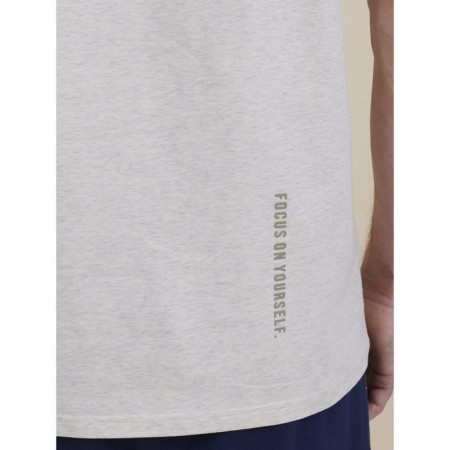 Male T -shirt, size l, beige color-4