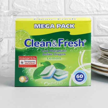 Clean & Fresh All in 1, + Cleaner, 60 pcs