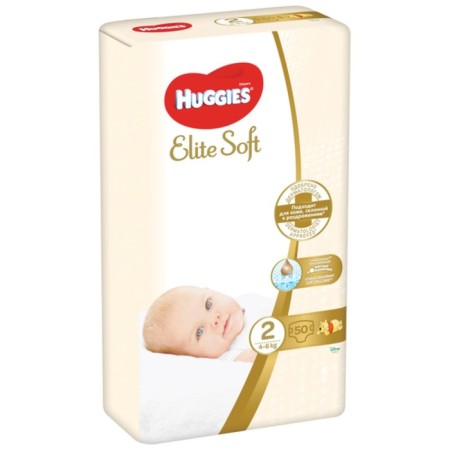 Distributes of Huggies Elite Soft, 4-6 kg (size 2), 50 pcs-10