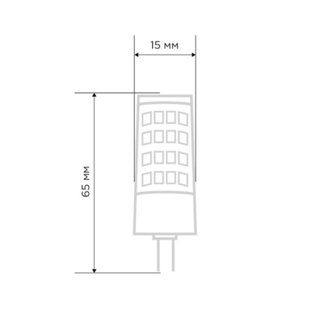 LED Capsular type JD-Corn G4 230V 5.5W 4000K neutral light (polycarbonate)-1