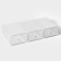 Shoe storage box Large Size sharing 21 × 33.5 × 12 cm, 3 pcs, white color