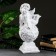 Figure "Angel lying on the ball" 18x24x51cm white