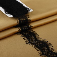 Lace cilia, 40 mm × 9 ± 0.5 m, in the bobin 3 pcs 3 m, black color