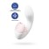 Satispyer Supernova vibrator, with a vacuum-wave stimulant, 16.9 cm, silicone, white color