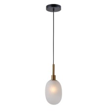 Suspension lamp Gerhort G51257/1BK+BRS WT, 1x40W, E14, 156x15x15 cm, bronze color