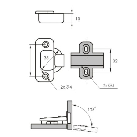Furniture loop 1109, invoice with a closer Clip-on-3