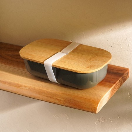 Steel SL Home, 21.5 × 12.5 × 6 cm, with a bamboo cover-1