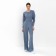 Female set (longshit, trousers) minku: casual collection color gray-blue, rn 44