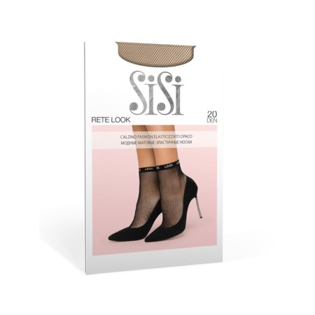 Synthetic socks Sisi RETE LOOK, single size, Daino color