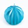 Figure candle "Faced ball", 6.5x6.5 cm, turquoise