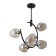 Lamp G71163/6BK+AB AMB, E14, 6x40W, Black Color