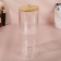 Organizer for storing cotton sticks and disks "Bamboo", with a lid, 2 removable sections, 7 × 18.5 cm, in a cardboard box, a transparent color
