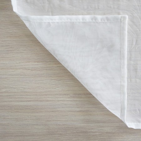 Witerra curtain with embossing a monogram 500x260cm, milk, veil, PE100%-5