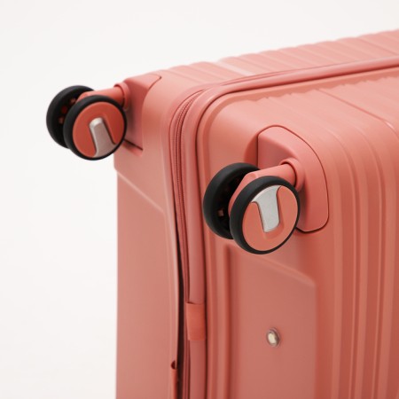 Big suitcase 28 ", lightning department, code lock, 4 wheels, pink color-6