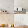Watching interior, 3D "Bienn", silent, sticker, large, d-45 cm