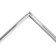 Connector L-shaped flum, white color