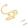 Hook-lick "Standard 208 b GP, European Democrate, Color Gold