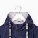 Jacket (windbreaker) on a fleece for a boy, blue color, height 128-134 cm