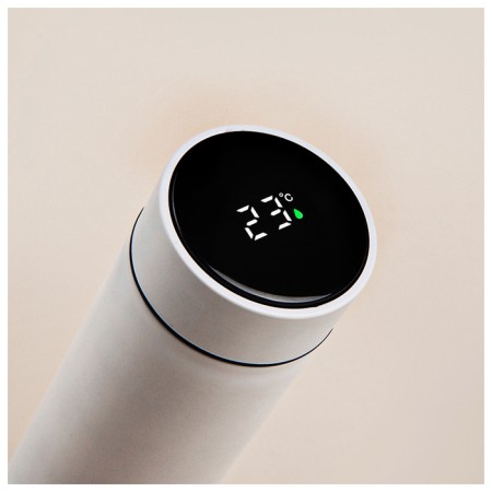 Thermos with thermometer Sima-Land Home, 500 ml, white color-1
