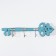 Hooks decorative polystone "Openwork key" Blue Patina 9x3x31.5 cm