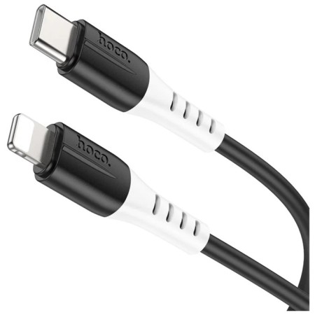 Hoco X82, Type -C cable - Lightning, 3 A, 1 m, silicone braid, black-2