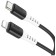 Hoco X82, Type -C cable - Lightning, 3 A, 1 m, silicone braid, black