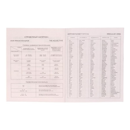 Notebook for recording foreign words a6 24 sheets "letters", cover coated cardboard, an offset block 65g/m2-3