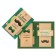 Postcard "Happy Birthday!" mustache, green background, 12 x 18 cm