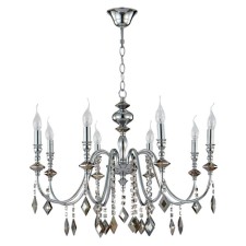 Люстра Crystal Lux, Mercedes 0950/308, E14, 8х60 Вт, 50х70х70 см, цвет хром