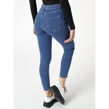 Jeans narrowed to the bottom of women's blue, size 42-44-8